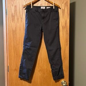 Anthropologie Chino Charcoal Pants